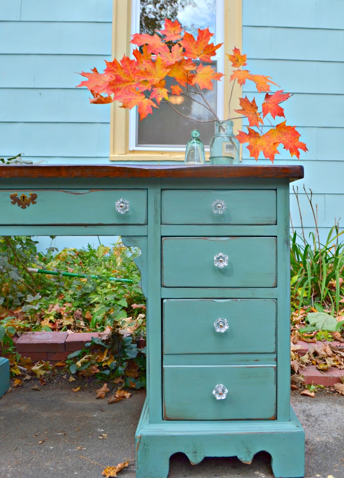 Heir and Space A Vintage Bennington Pine Desk