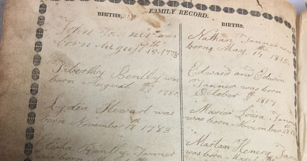 TheAncestorFiles John Tanner's Family Bible