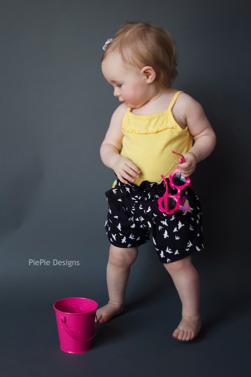 PiePie Designs DIY Baby Shorts The Addie Spring Shorts