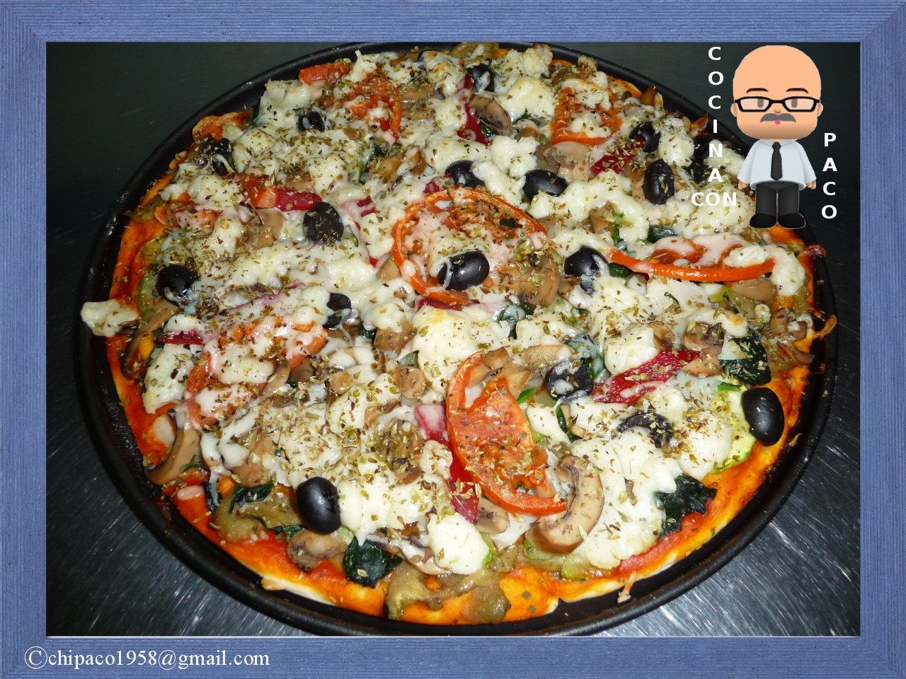 masa para pizza fina familiar con aceite de oliva rectangular