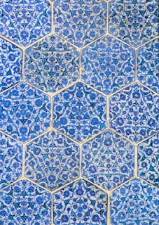 Panel of Hexagonal Tiles. 