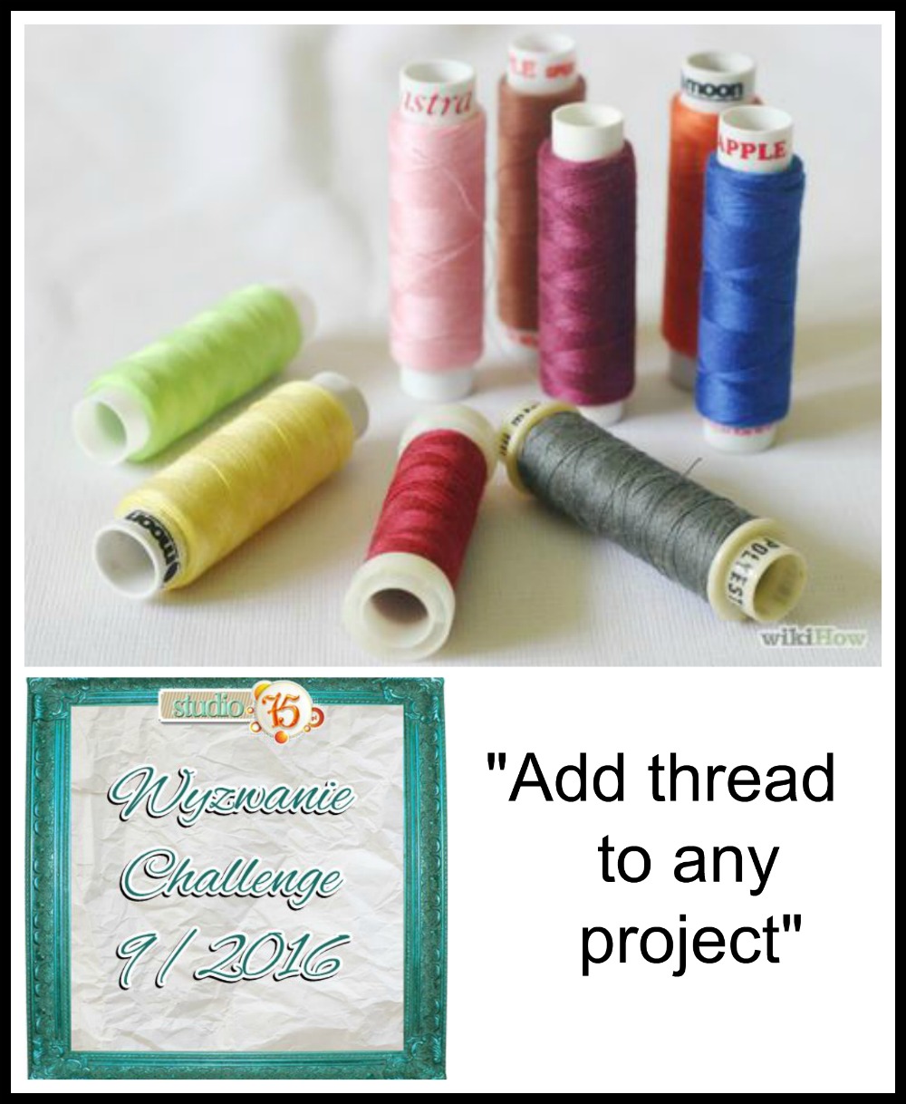 Blog studio75.pl: Wyzwanie z nitką / Thread Challenge #9