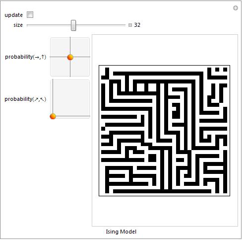 The Spline: Ising model simulation