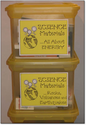 Finding JOY in 6th Grade: 27th Day: Color-Coded Boxes for Storing Materials