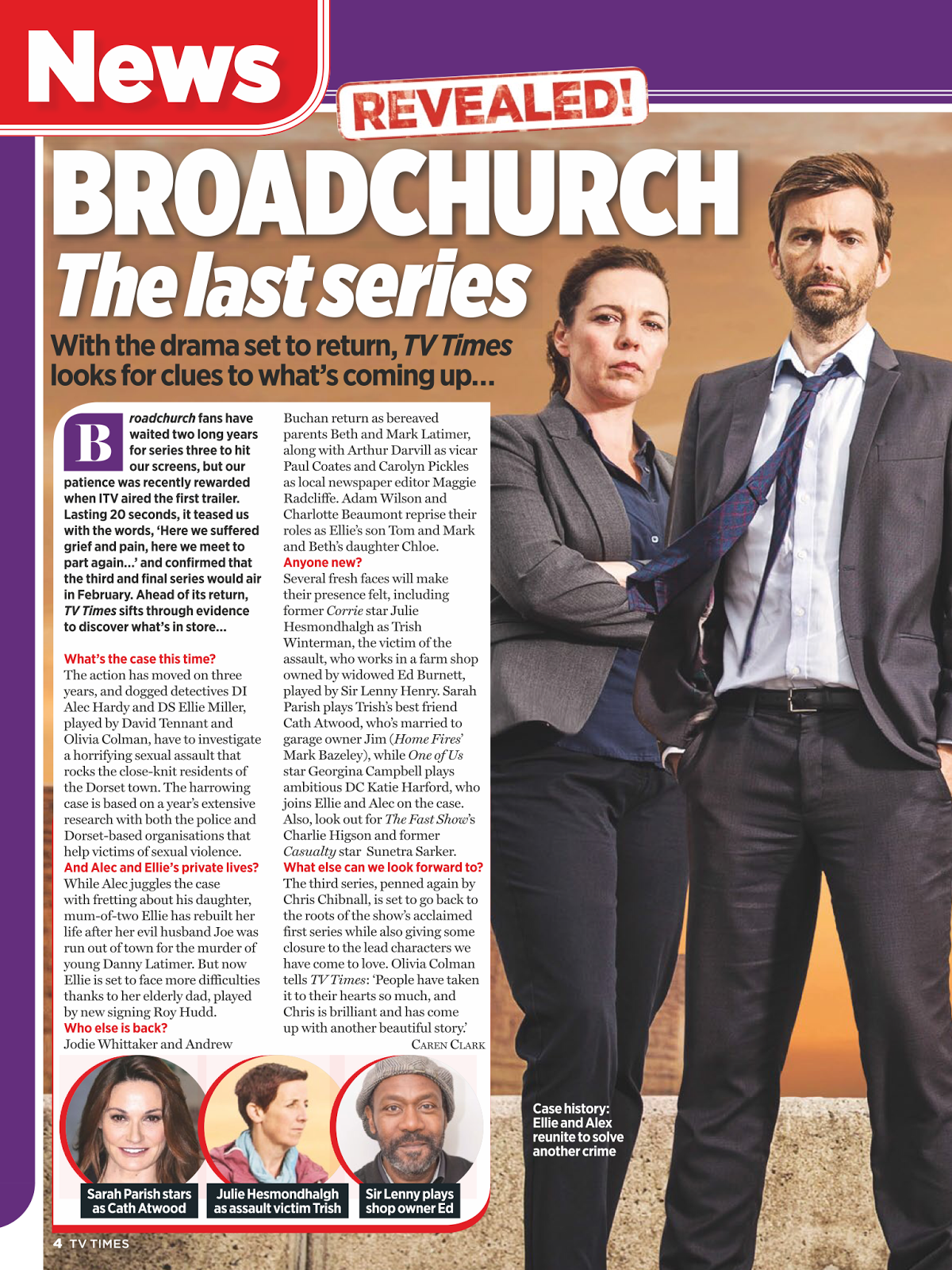 BROADCHURCH: Series 3 Preview In The New TV Times
