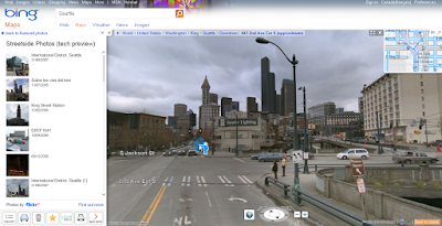 Bing Maps Streetside Mode
