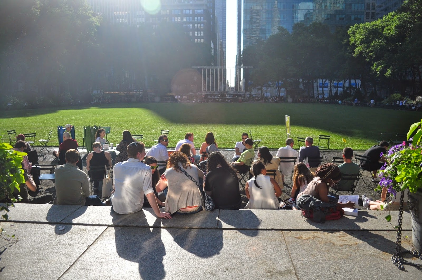 new york street musician sunbathing park men male guy girl couples
