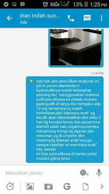 Hati-Hati Penculikan Anak Kembali Marak Terjadi, SEBARKAN! Hati-Hati Penculikan Anak Kembali Marak Terjadi, SEBARKAN!