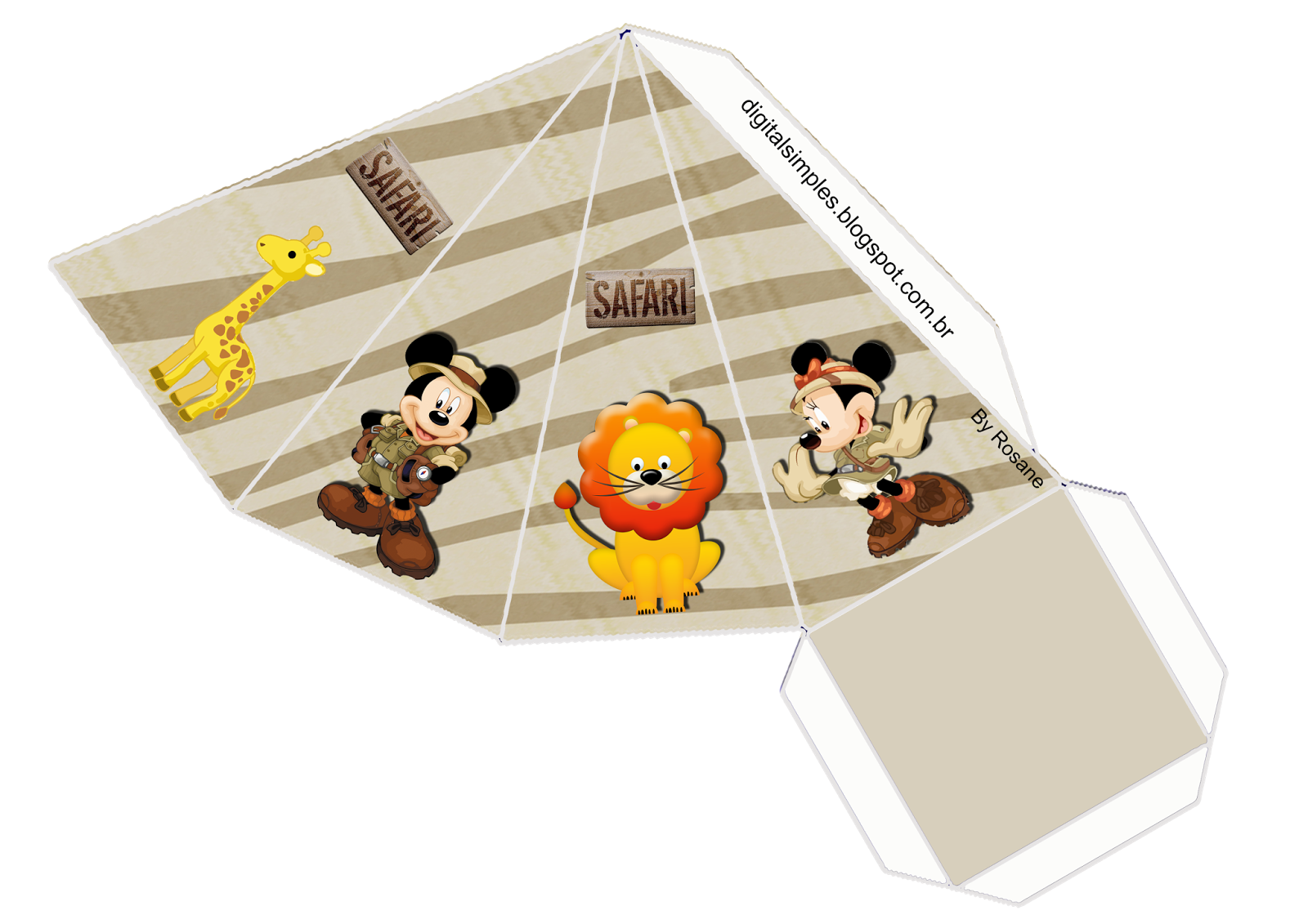Mickey and Minnie Safari: Free Printable Boxes. - Oh My Fiesta! in english