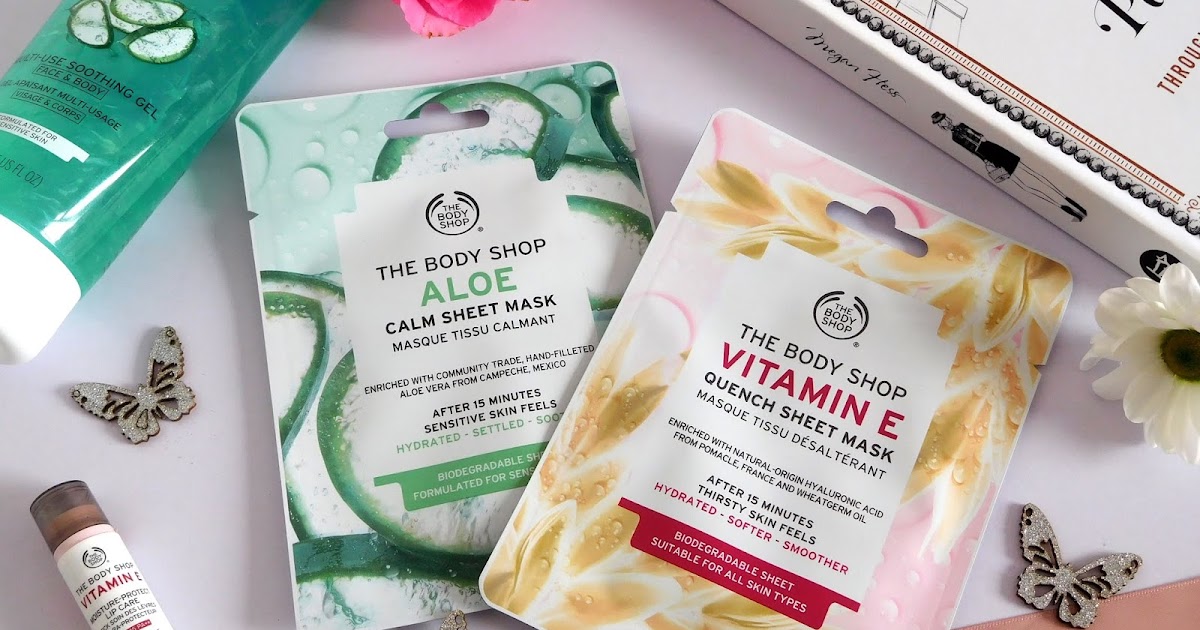 herwinnen Typisch prins The Body Shop Aloe Calm Sheet Mask and Vitamin E Quench Sheet Mask Reviews