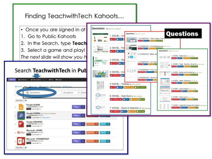 Classroom Freebies Too Kahoots with Microsoft Office Questions