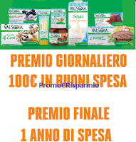 ''Si a Valsoia e vinci '' : 150 carnet da 100€ in buoni spesa e 1 da 1.500€ Logo ''Si a Valsoia e vinci '' : 150 carnet da 100€ in buoni spesa e 1 da 1.500€