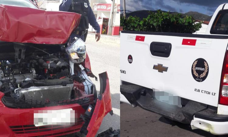 Jacobina: Colisão entre dois veículos é registrada no bairro Nazaré