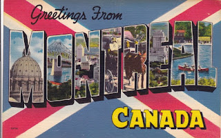 Carte postale Montréal vintage