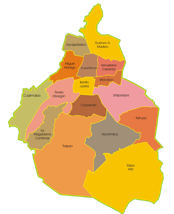 Colonias para vivir en México DF