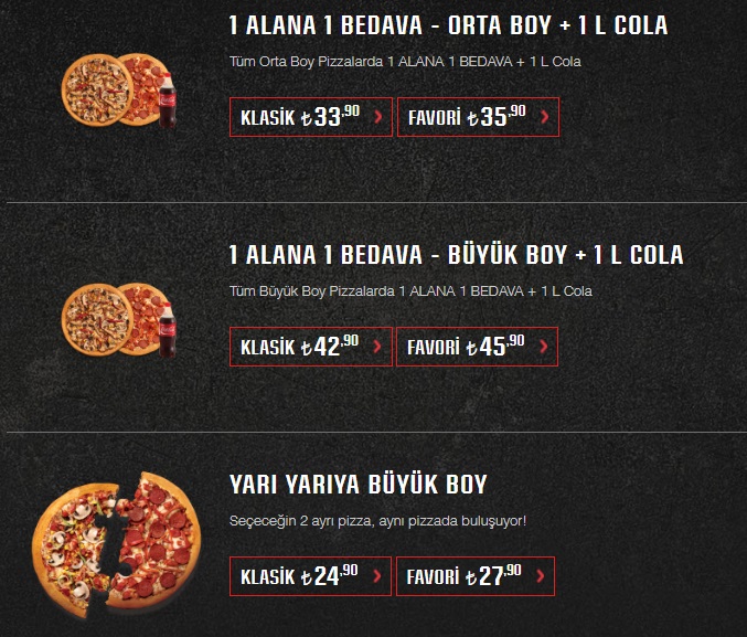 PİZZA HUT MENÜ FİYAT LİSTESİ VE KAMPANYALAR Mekan Arama Motoru NE