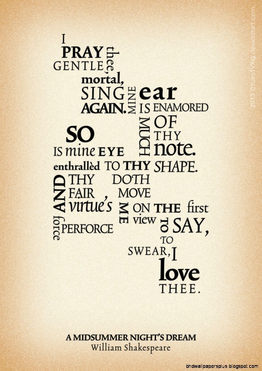 A Midsummer Night39s Dream Quotes QuotesGram