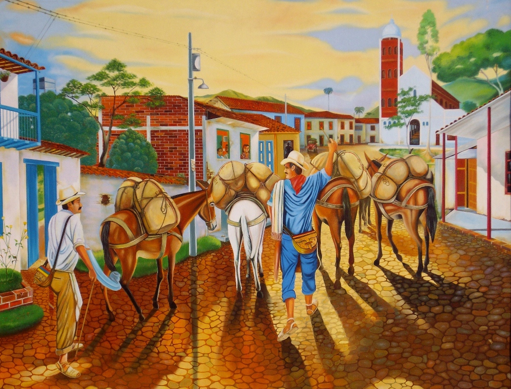 Imágenes Arte Pinturas: PAISAJES REALES COLOMBIA OLEO