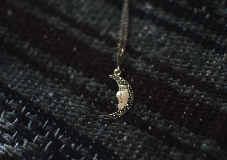 The Flying Clubhouse: moon necklace The Flying Clubhouse: moon necklace