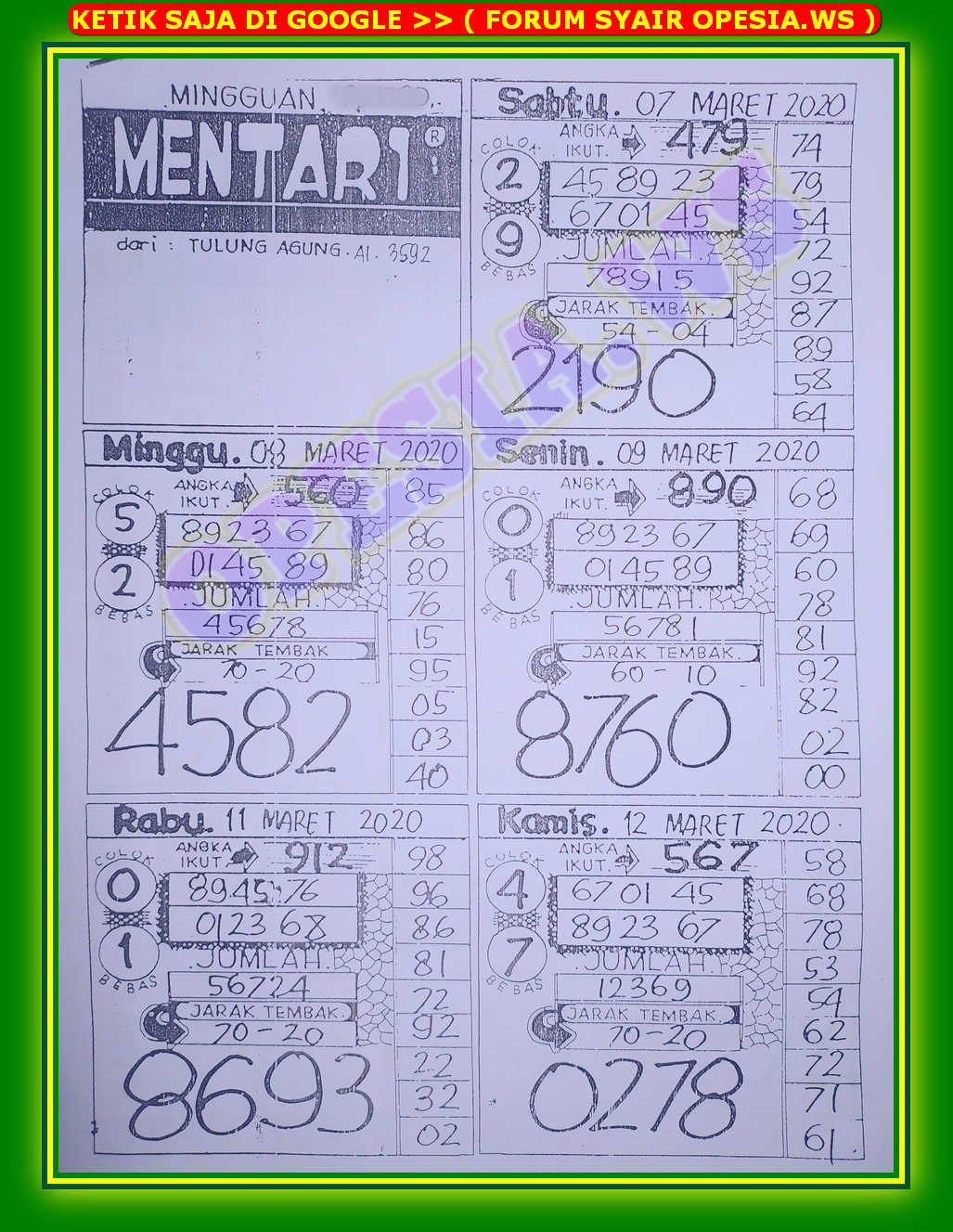 33 Syair sgp campursari goesdol