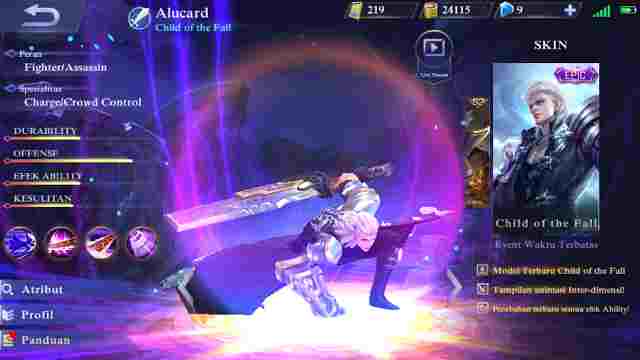 Gear Terkuat Untuk Hero Alucard Mobile Legend Terbaru