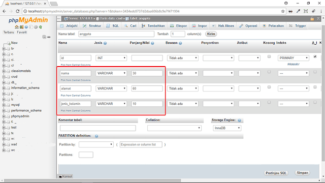 Tutorial Lengkap Crud Php Mysqli Part (1) membuat Database Mysql  