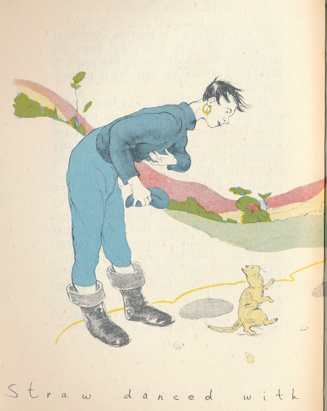 Pictures from an Old Book "The Yellow Cat" By Mary Grigs, Illustrated