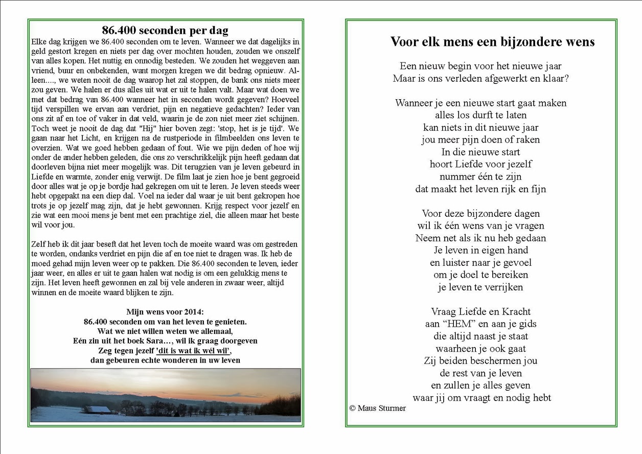 Levensverhalen van jou en mij: Kerstwens voor u allen