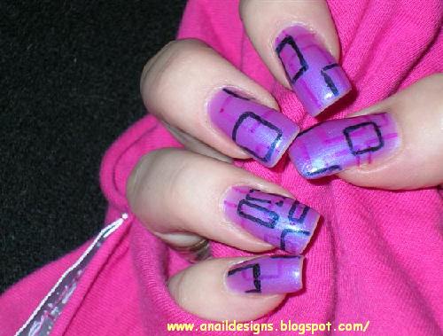 8. Easy Nail Designs with Tape - wide 6