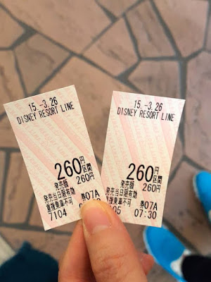 Disney Resort Monorail Ticket in Japan