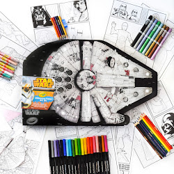 wars star falcon crayola millennium kit inside crayon amazon