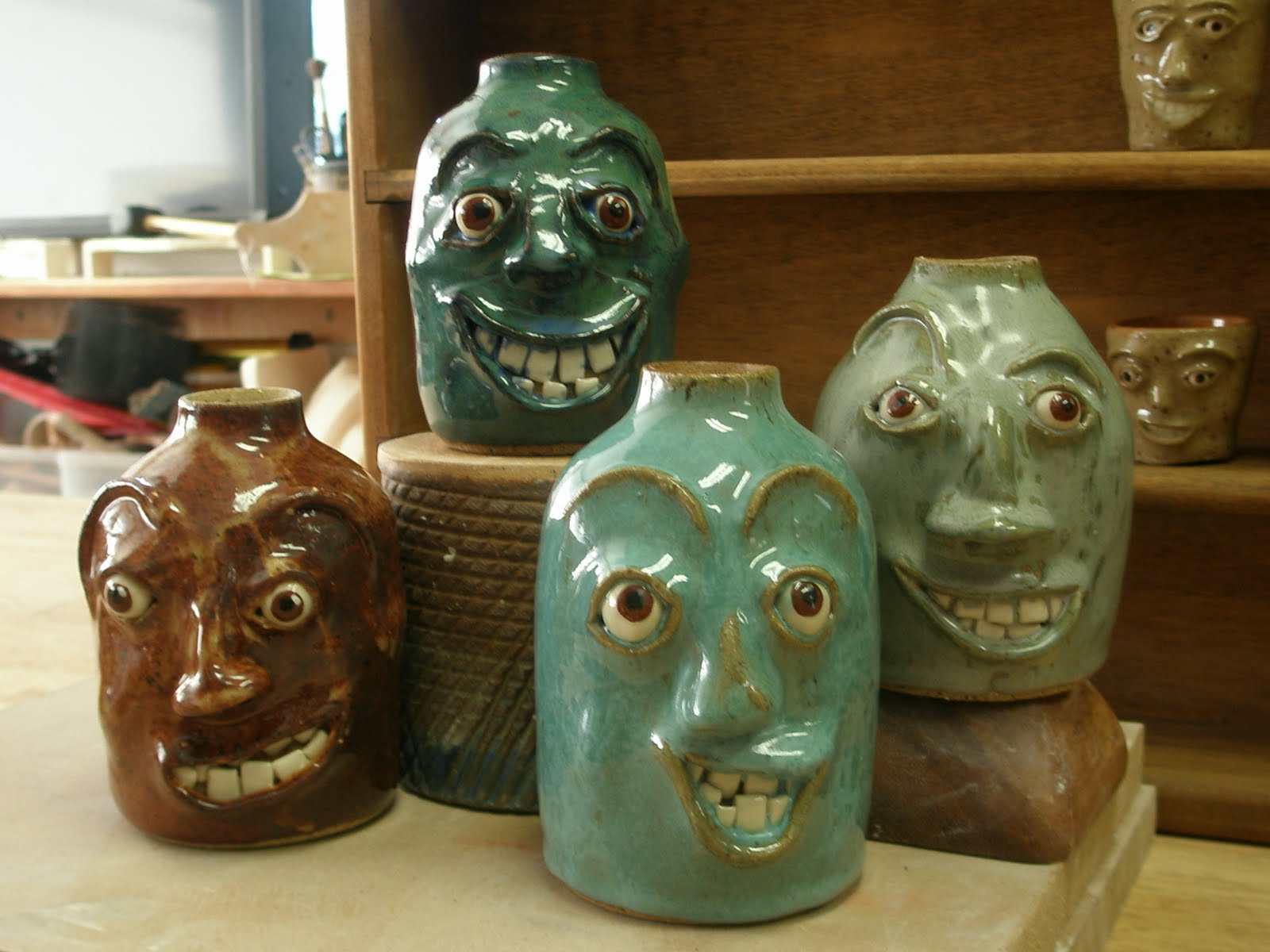 Face Jugs by Su N. Face Jug Soap Pumps