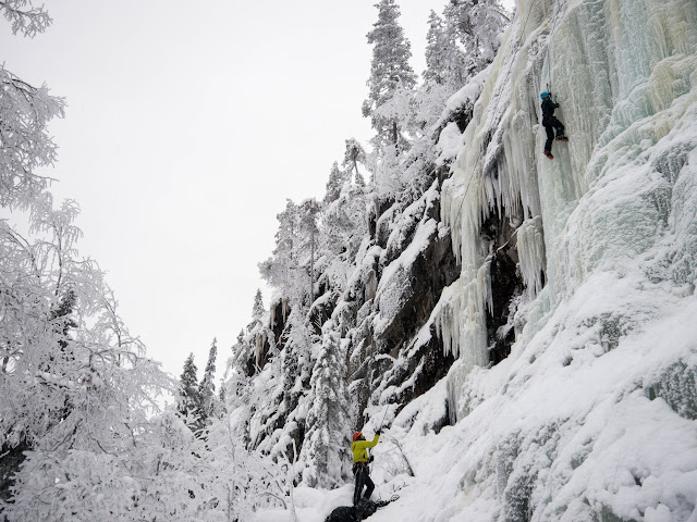 ice climbing in Finland - MAHO on Earth Boutique Adventure Tours and Travel Blog