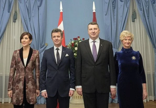 President Raimonds Vējonis and First Lady  Iveta Vējone held an official dinner for Crown Prince couple