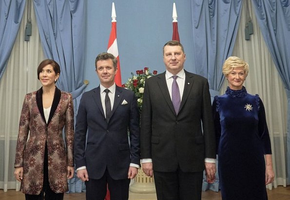 President Raimonds Vējonis and First Lady  Iveta Vējone held an official dinner for Crown Prince couple