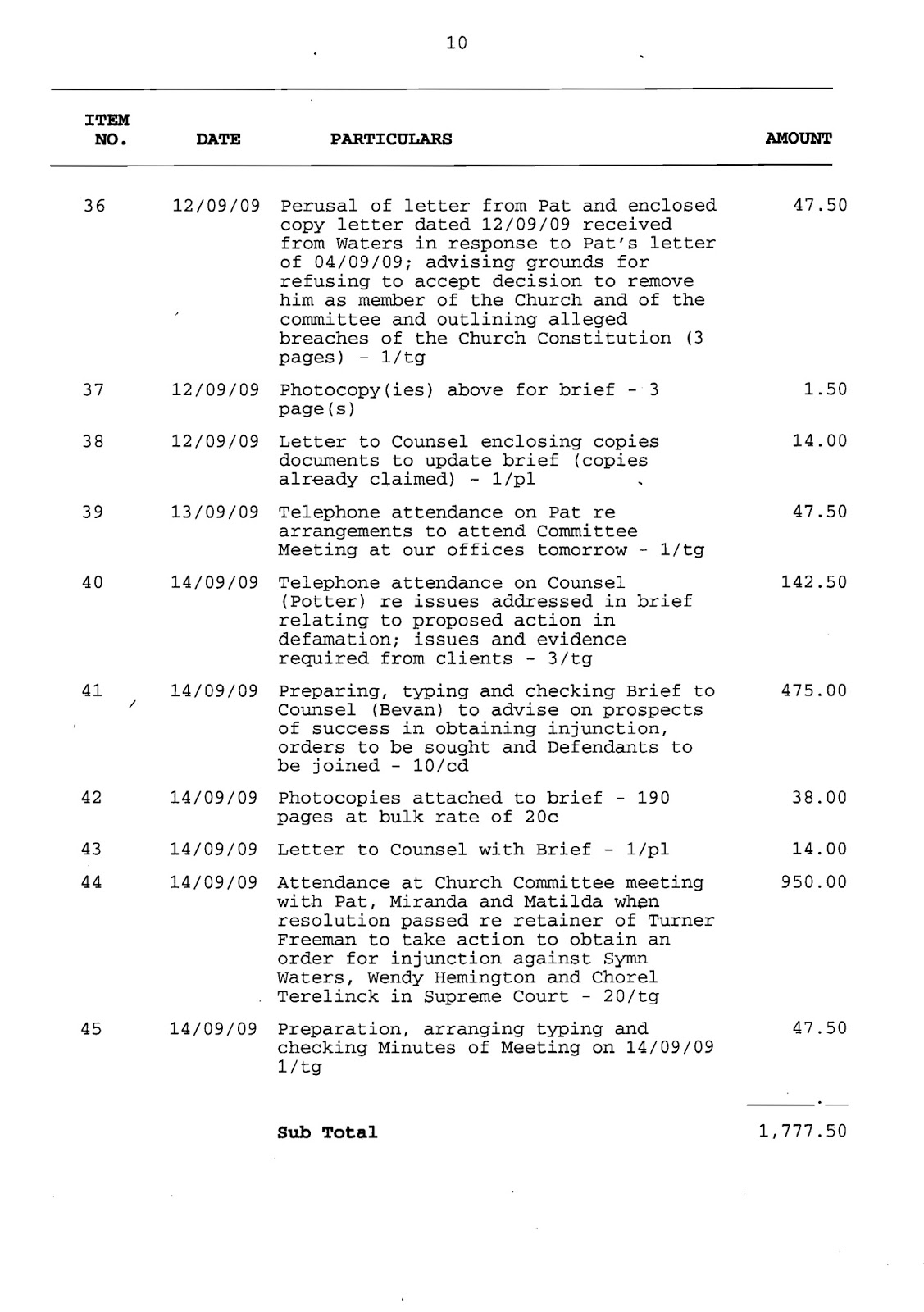 Filed Application for Assessment of Solicitor/Client Costs Filed Application for Assessment of Solicitor/Client Costs