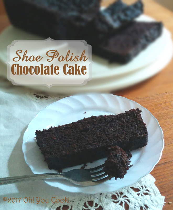 Shoe Polish Chocolate Cake