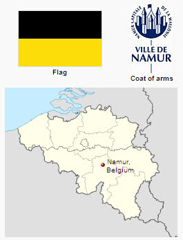 Η πόλη Ναμύρ (ενίοτε και Ναμούρ) του Βελγίου.