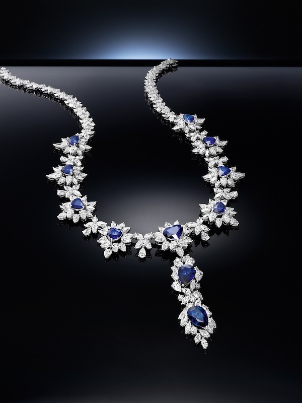 Blue diamond necklace price Clearance