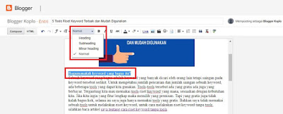 Cara Memposting Artikel di Blogger Lengkap dan Mudah Cara Memposting Artikel di Blogger Lengkap dan Mudah