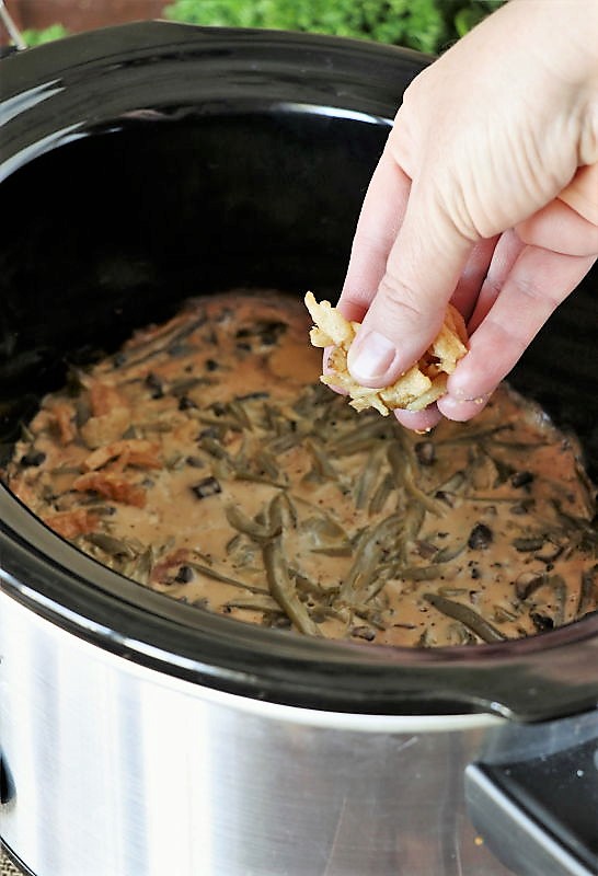 Crock Pot Green Bean Casserole The Kitchen is My Playground