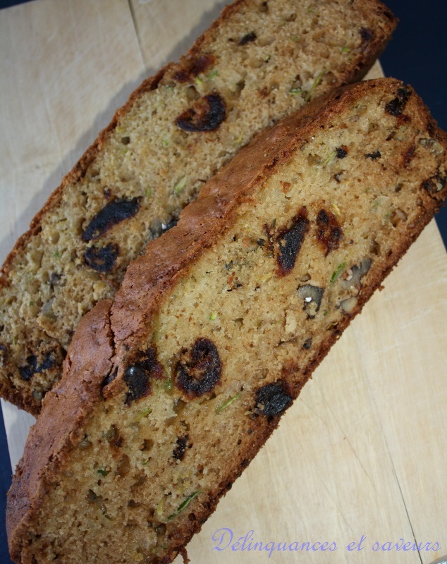 Délinquances et saveurs Pain aux dattes et courgettes