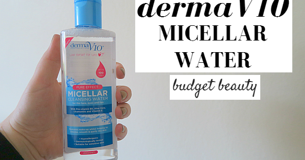 derma v10 micellar cleansing water