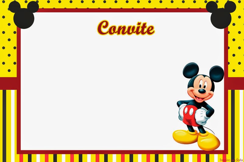 Yellow Mickey: Free Printable Mini Kit. Yellow Mickey: Free Printable Mini Kit.