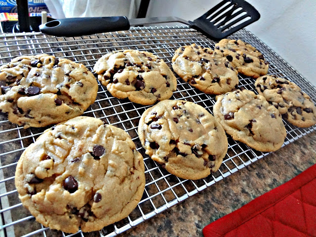 Browned Butter, Salted,  Peanut Butter Chocolate Chip Cookies