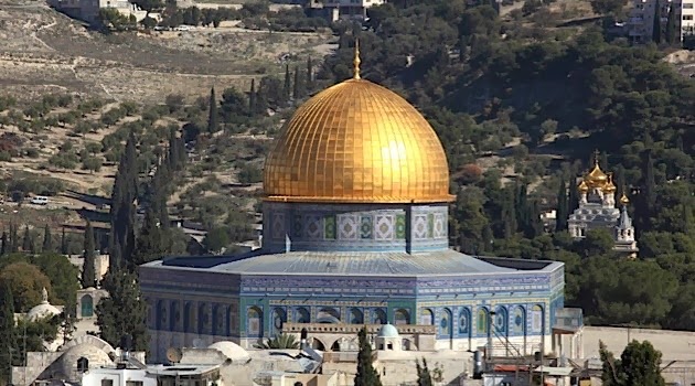 THE AL AQSA MOSQUE ON THE TEMPLE MOUNT.