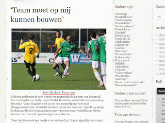 Plaatsing foto SV Meerssen op Website Sport 2