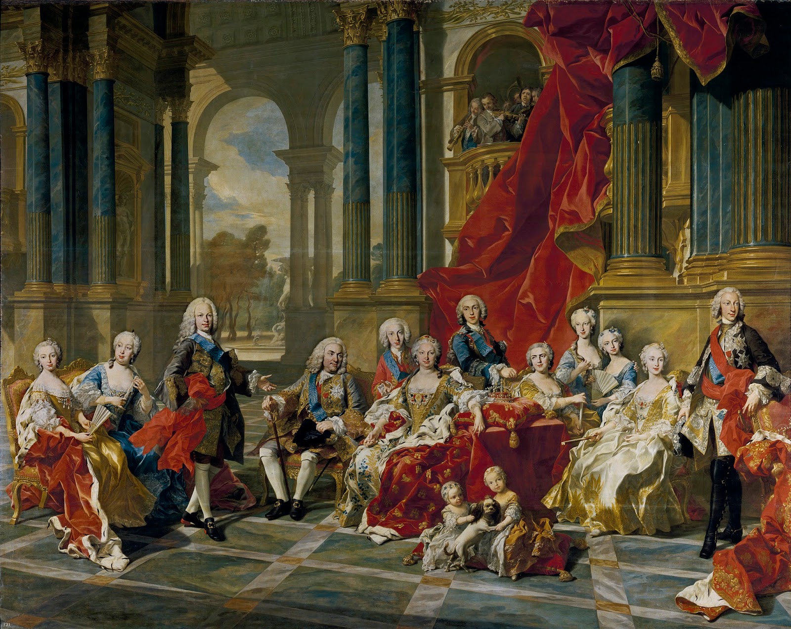 Løse klart fumle Louis Michel van Loo: The Family of Philip V, King of Spain (1743)