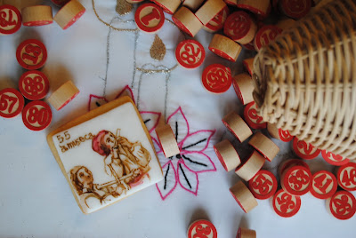 biscotti decorati  ispirati alla Tombola Napoletana