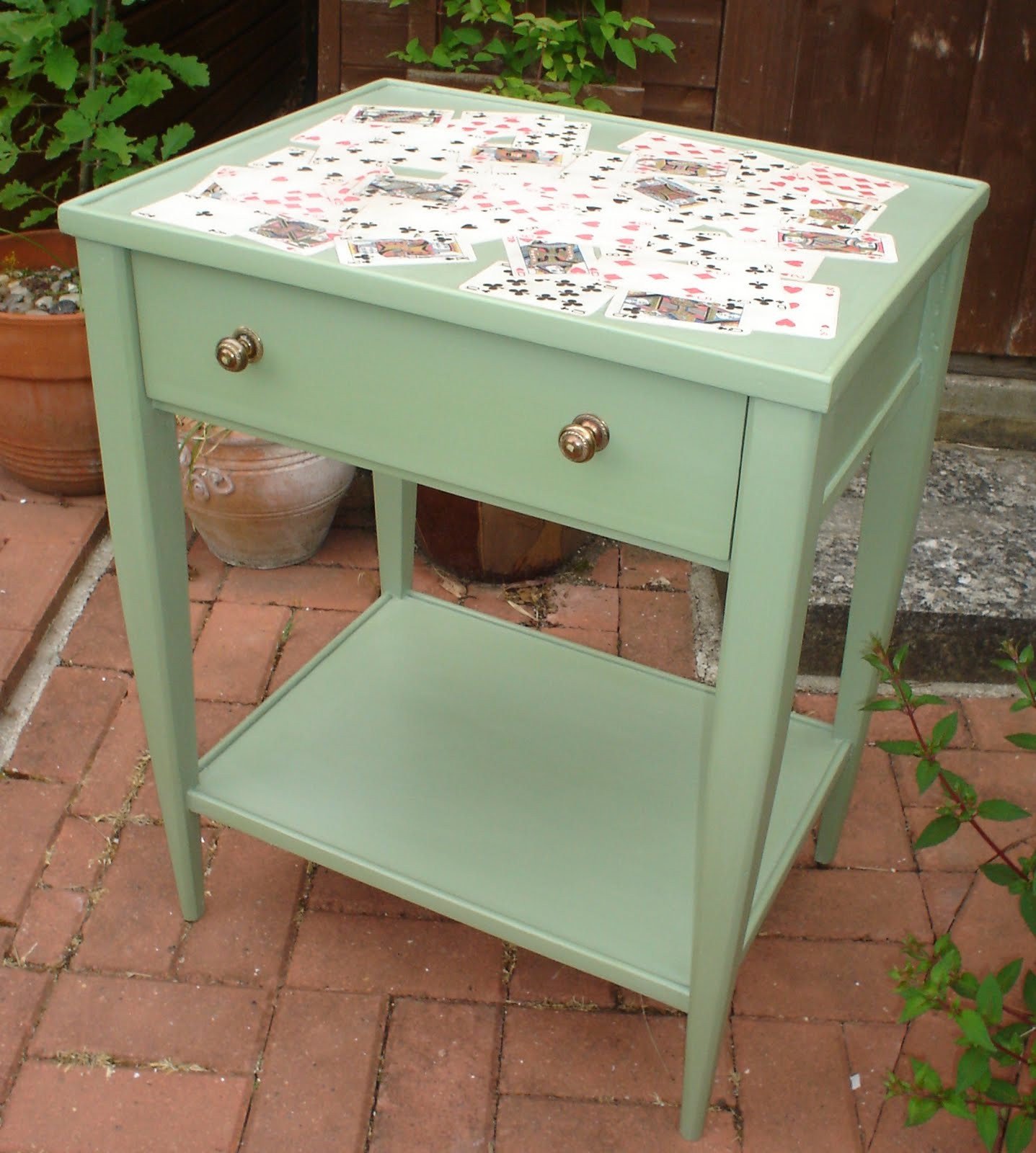 Smithy's Painted Furniture "card" table......
